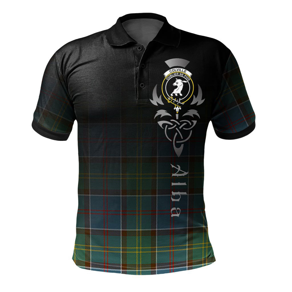 Clan Colville Tartan Polo Shirt - Alba Celtic Style NV79 Colville Tartan Tartan Polo   