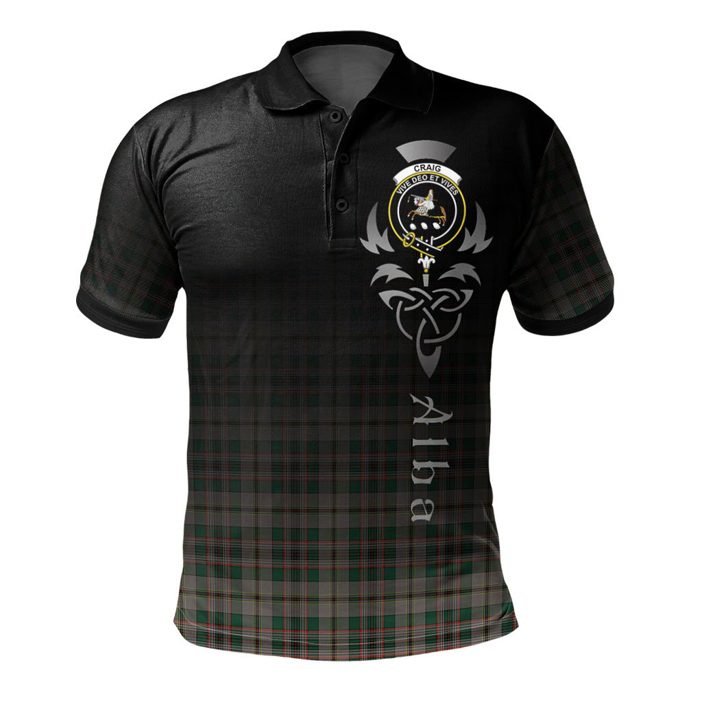 Clan Craig Ancient Tartan Polo Shirt - Alba Celtic Style ML27 Craig Ancient Tartan Tartan Polo   