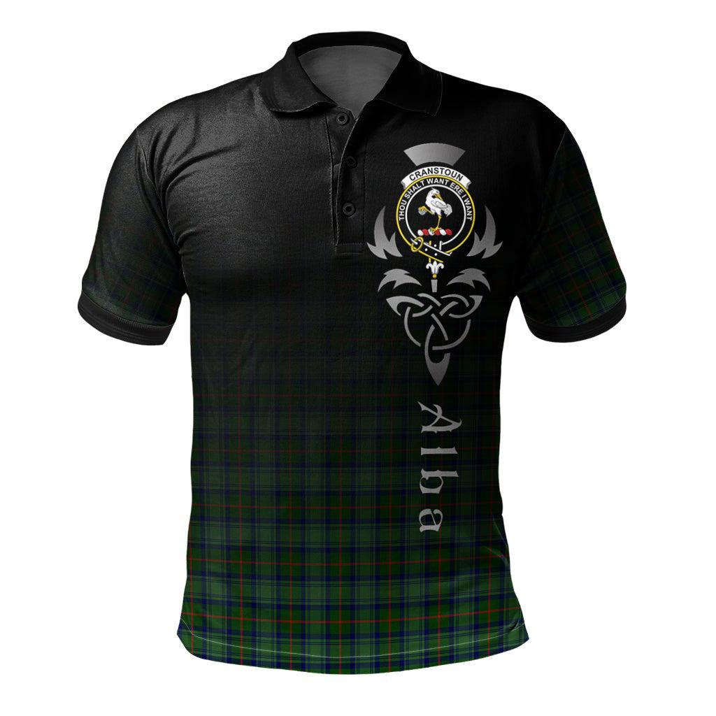 Clan Cranstoun Tartan Polo Shirt - Alba Celtic Style UP77 Cranstoun Tartan Tartan Polo   