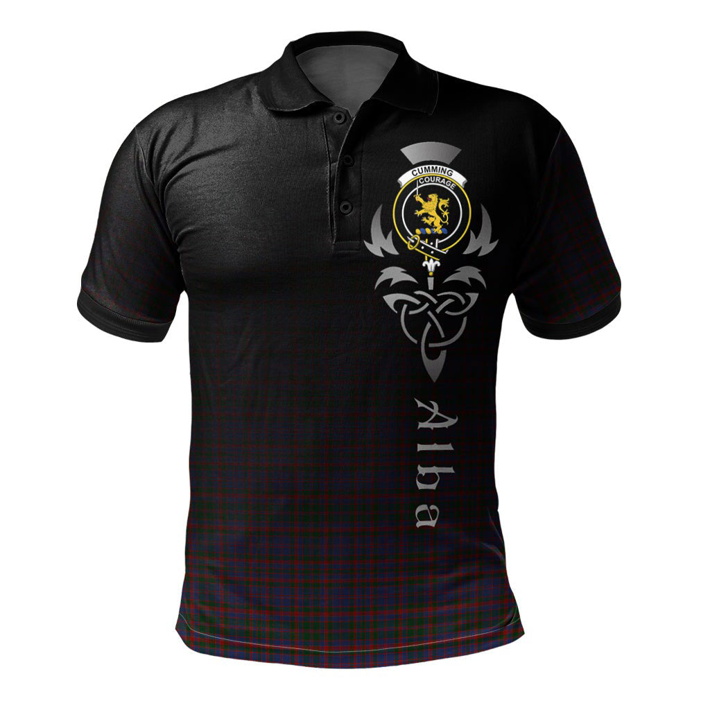 Clan Cumming Tartan Polo Shirt - Alba Celtic Style MV91 Cumming Tartan Tartan Polo   