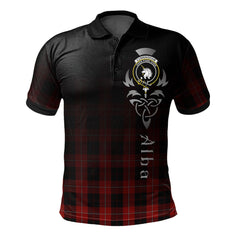 Clan Cunningham 01 Tartan Polo Shirt - Alba Celtic Style QU55 Cunningham 01 Tartan Tartan Polo   