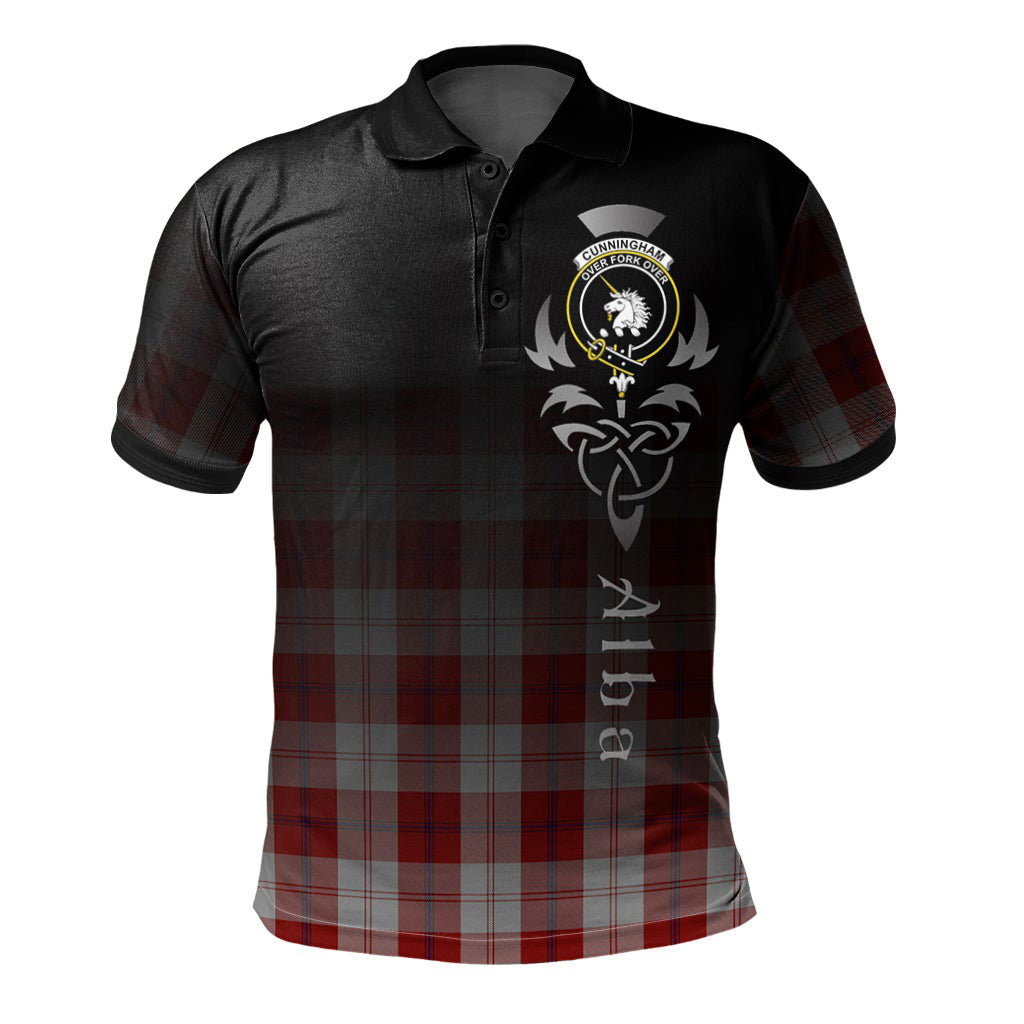 Clan Cunningham Dress Tartan Polo Shirt - Alba Celtic Style UO27 Cunningham Dress Tartan Tartan Polo   