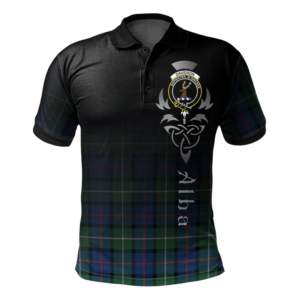 Clan Davidson of Tulloch 01 Tartan Polo Shirt - Alba Celtic Style QO93 Davidson of Tulloch 01 Tartan Tartan Polo   