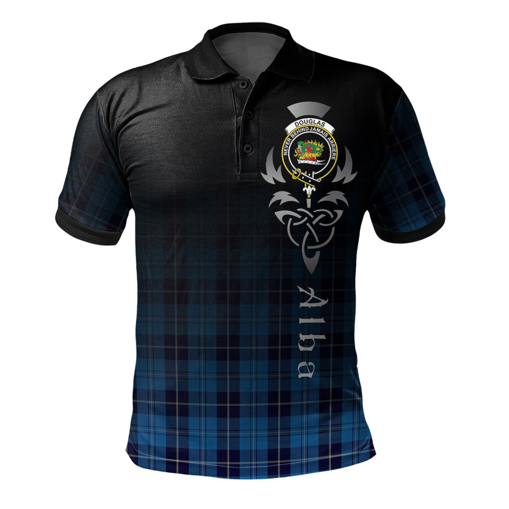 Clan Douglas Variation Tartan Polo Shirt - Alba Celtic Style GE32 Douglas Variation Tartan Tartan Polo   