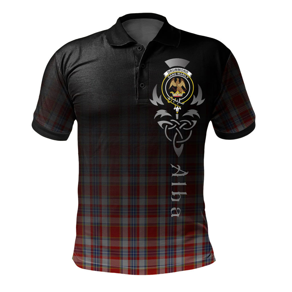 Clan Drummond of Perth Dress 02 Tartan Polo Shirt - Alba Celtic Style SV86 Drummond of Perth Dress 02 Tartan Tartan Polo   