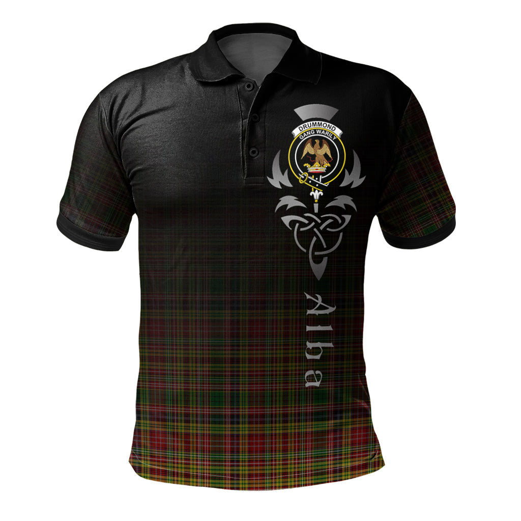 Clan Drummond of Strathallan or Ogilvy Tartan Polo Shirt - Alba Celtic Style LV92 Drummond of Strathallan or Ogilvy Tartan Tartan Polo   