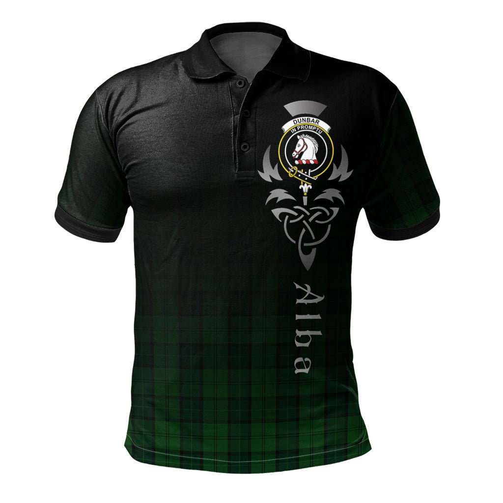 Clan Dunbar Hunting Tartan Polo Shirt - Alba Celtic Style CC78 Dunbar Hunting Tartan Tartan Polo   