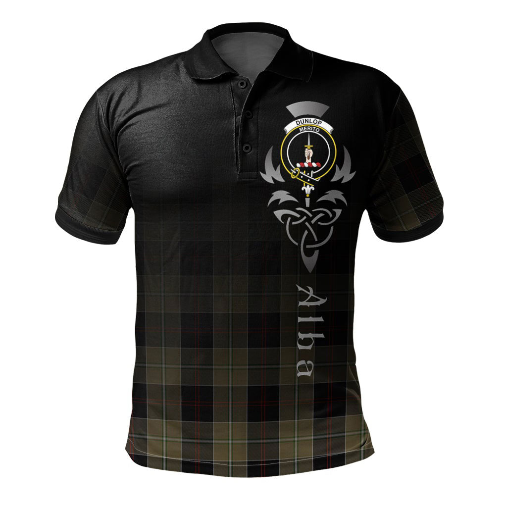 Clan Dunlop Hunting Tartan Polo Shirt - Alba Celtic Style QS67 Dunlop Hunting Tartan Tartan Polo   