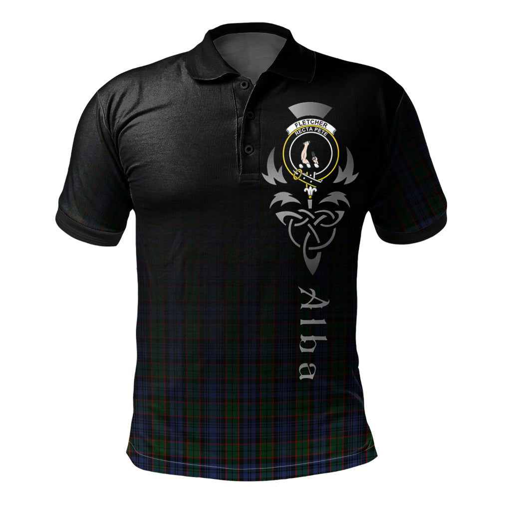 Clan Fletcher Tartan Polo Shirt - Alba Celtic Style SM78 Fletcher Tartan Tartan Polo   