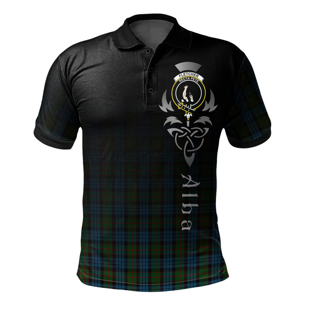 Clan Fletcher of Dunans Tartan Polo Shirt - Alba Celtic Style AX82 Fletcher of Dunans Tartan Tartan Polo   