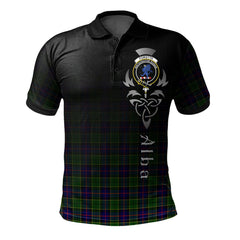 Clan Forsyth Modern Tartan Polo Shirt - Alba Celtic Style SV36 Forsyth Modern Tartan Tartan Polo   