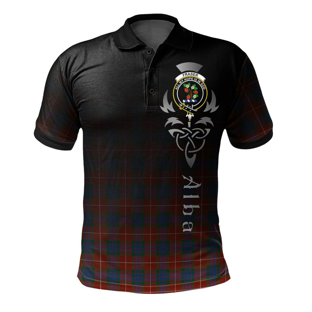 Clan Fraser Ancient Tartan Polo Shirt - Alba Celtic Style ZT68 Fraser Ancient Tartan Tartan Polo   