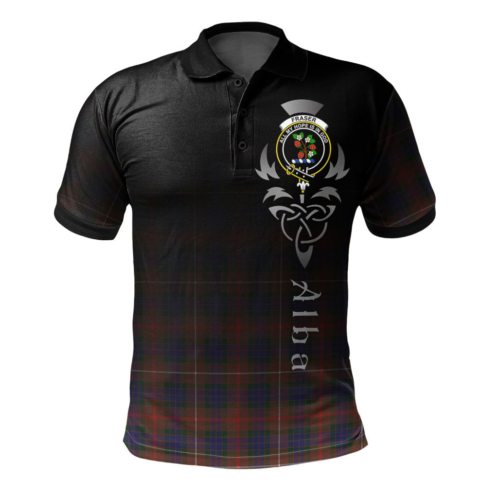 Clan Fraser Hunting Modern Tartan Polo Shirt - Alba Celtic Style BZ67 Fraser Hunting Modern Tartan Tartan Polo   