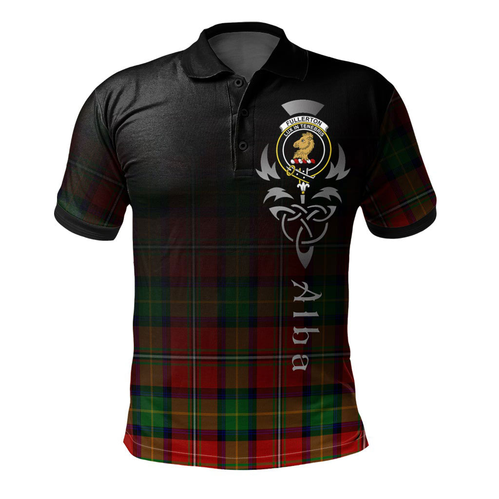 Clan Fullerton Tartan Polo Shirt - Alba Celtic Style HH88 Fullerton Tartan Tartan Polo   