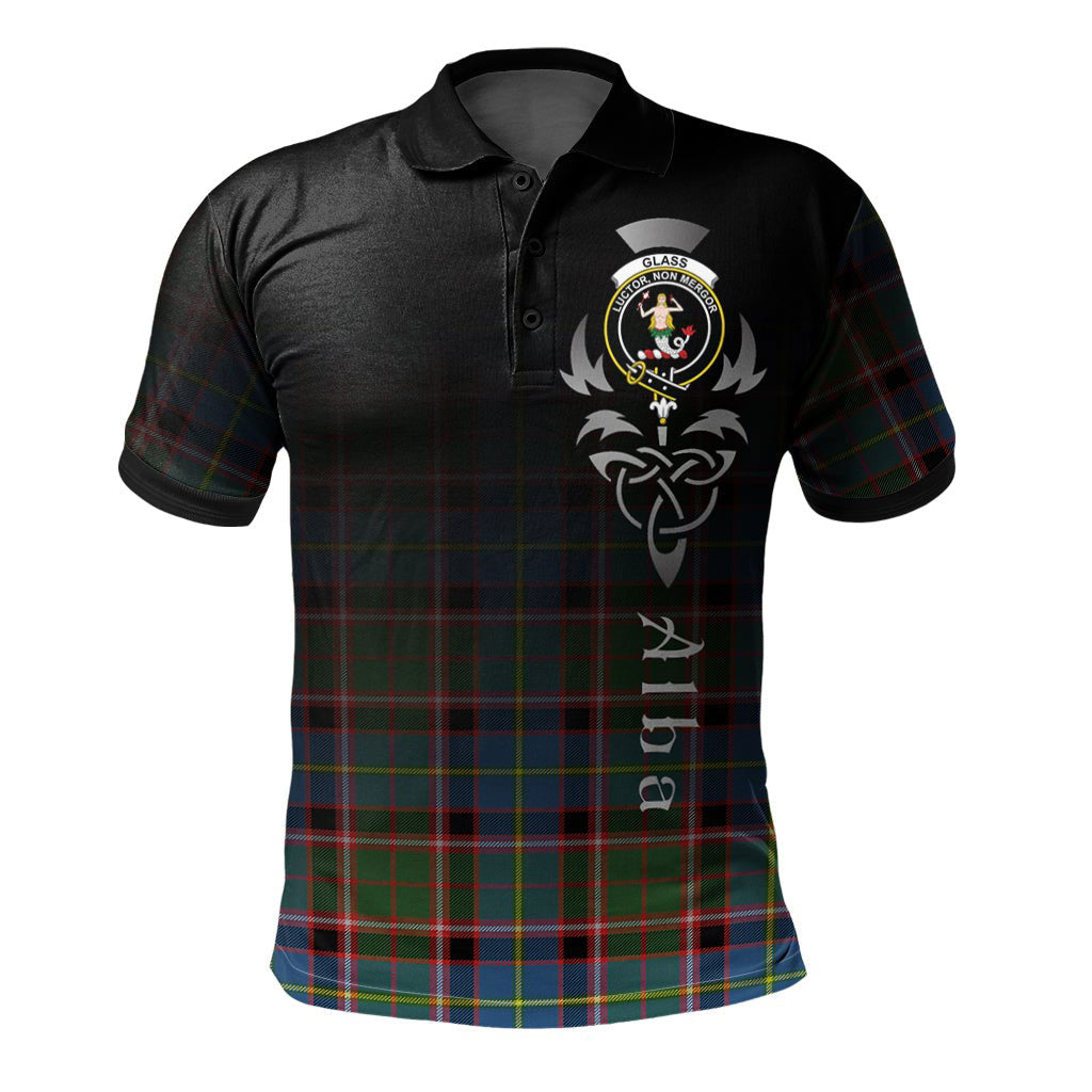 Clan Glass Tartan Polo Shirt - Alba Celtic Style PO59 Glass Tartan Tartan Polo   