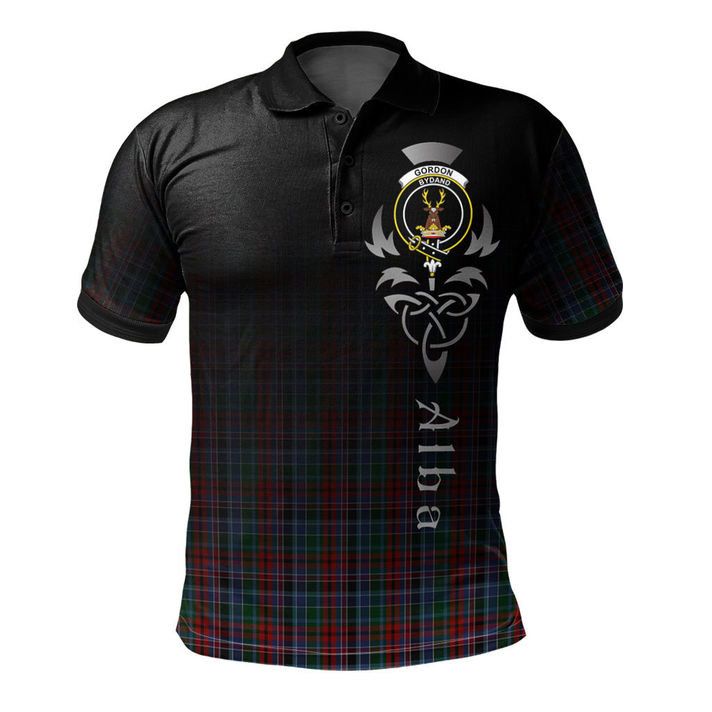 Clan Gordon Red 01 Tartan Polo Shirt - Alba Celtic Style LW71 Gordon Red 01 Tartan Tartan Polo   