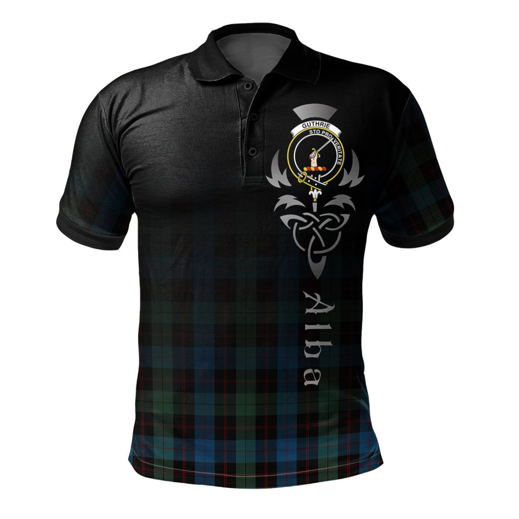 Clan Guthrie Tartan Polo Shirt - Alba Celtic Style EL10 Guthrie Tartan Tartan Polo   