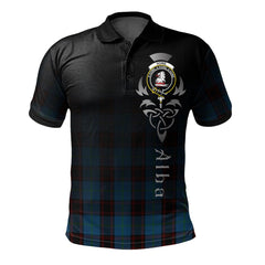 Clan Home Clans Originaux Tartan Polo Shirt - Alba Celtic Style ZU47 Home Tartans Originaux Tartan Tartan Polo   