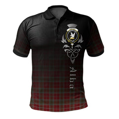 Clan Lindsay Weathered Tartan Polo Shirt - Alba Celtic Style DT77 Lindsay Weathered Tartan Tartan Polo   