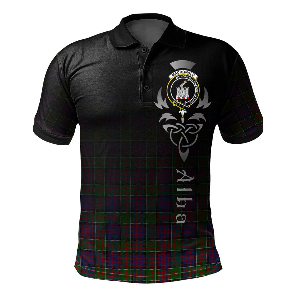 Clan MacDonald of Clanranald Tartan Polo Shirt - Alba Celtic Style OW10 MacDonald of Tartanranald Tartan Tartan Polo   