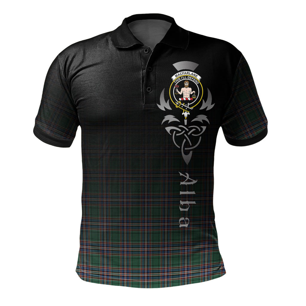 Clan MacFarlane Hunting Ancient Tartan Polo Shirt - Alba Celtic Style IA49 MacFarlane Hunting Ancient Tartan Tartan Polo   