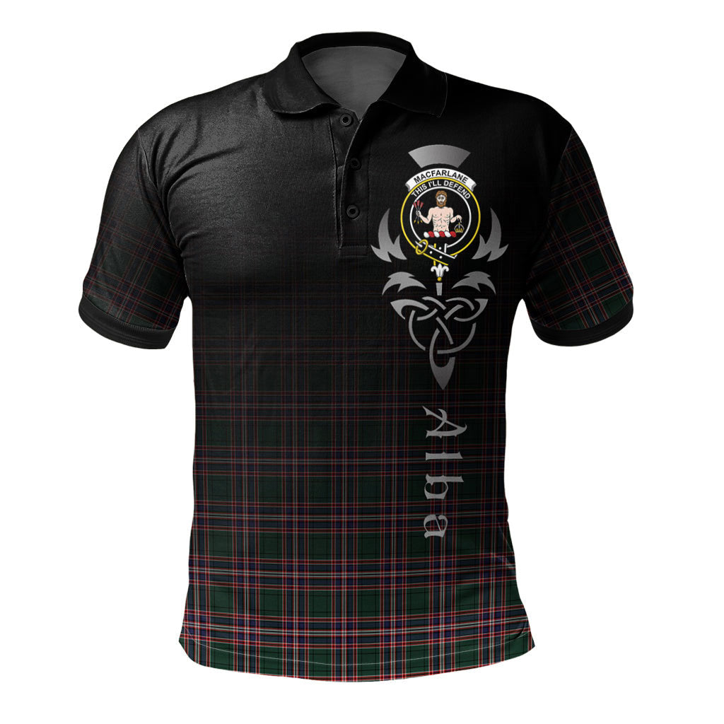 Clan MacFarlane Hunting Modern Tartan Polo Shirt - Alba Celtic Style BD10 MacFarlane Hunting Modern Tartan Tartan Polo   