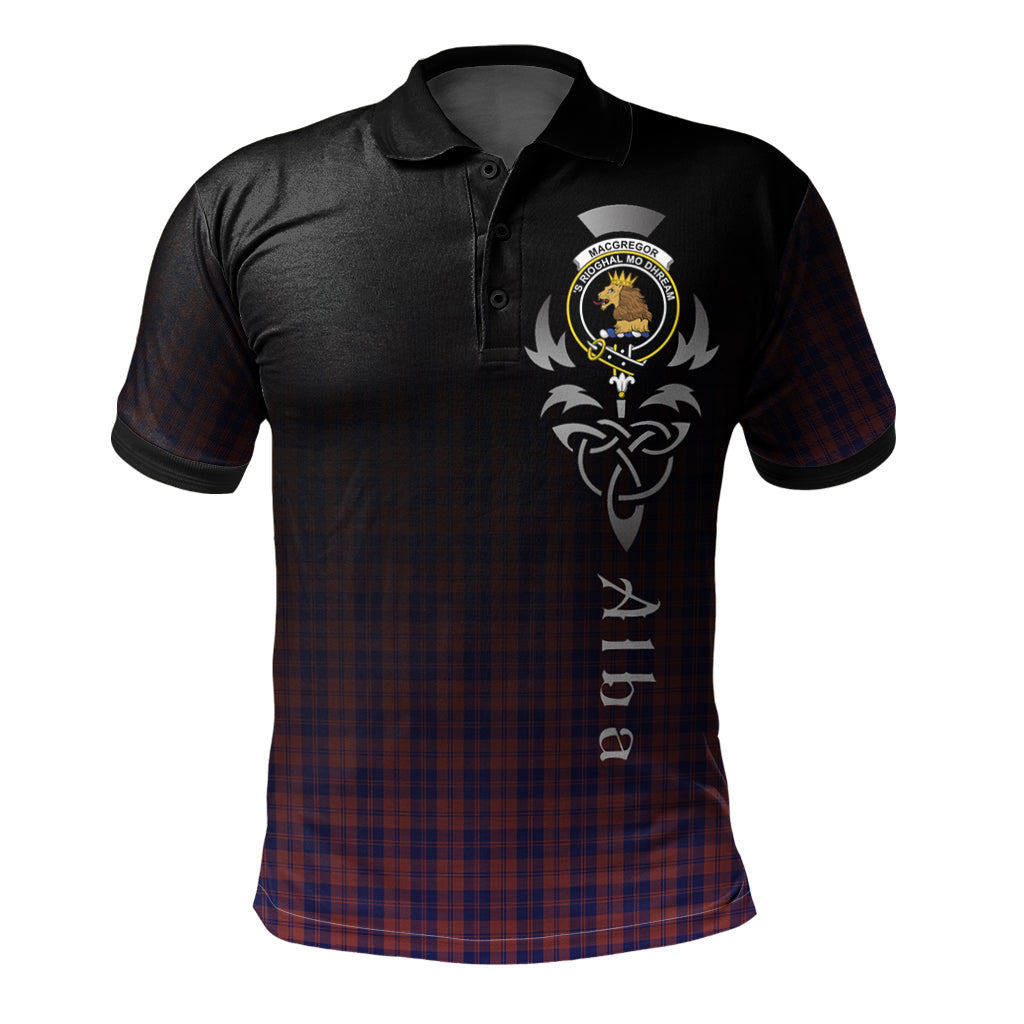 Clan MacGregor of Glengyle Tartan Polo Shirt - Alba Celtic Style LZ85 MacGregor of Glengyle Tartan Tartan Polo   