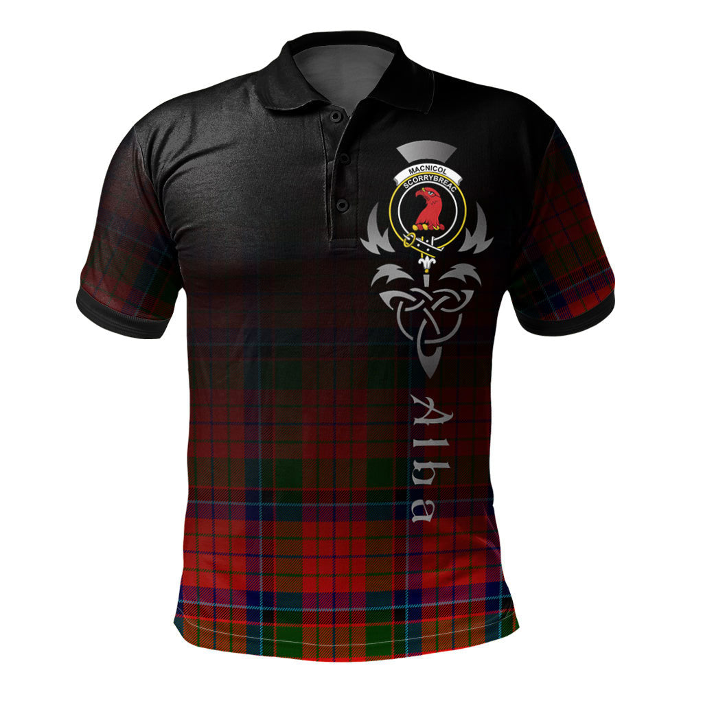 Clan MacNicol of Scorrybreac Tartan Polo Shirt - Alba Celtic Style HT63 MacNicol of Scorrybreac Tartan Tartan Polo   