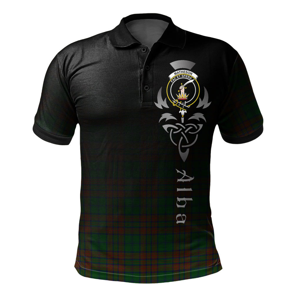 Clan Matheson Hunting Highland Tartan Polo Shirt - Alba Celtic Style KZ22 Matheson Hunting Highland Tartan Tartan Polo   