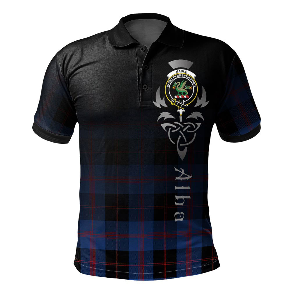 Clan Maule Tartan Polo Shirt - Alba Celtic Style QM51 Maule Tartan Tartan Polo   