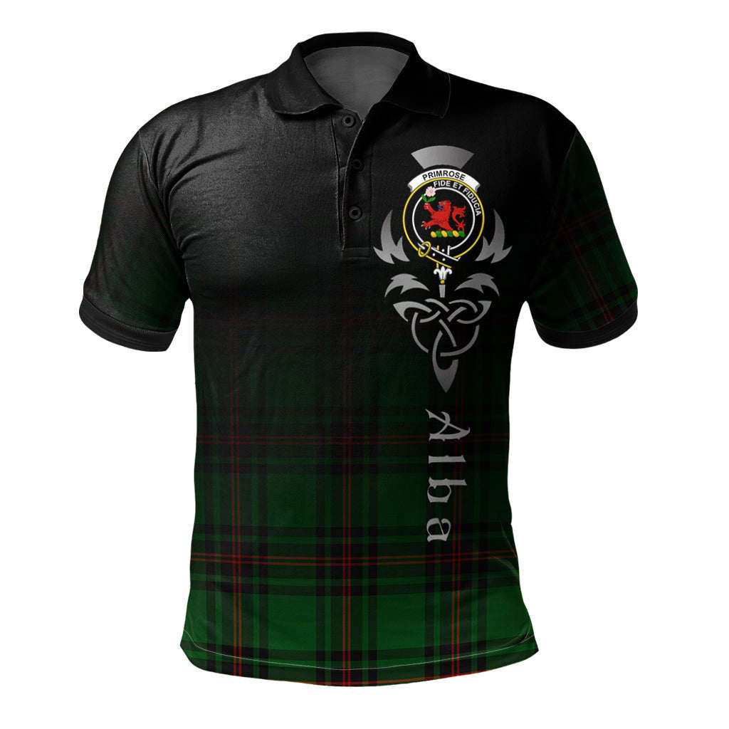 Clan Primrose Tartan Polo Shirt - Alba Celtic Style MP76 Primrose Tartan Tartan Polo   