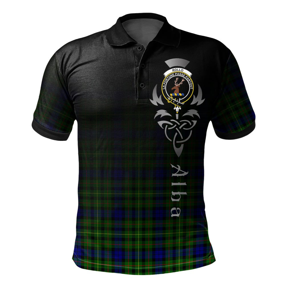 Clan Rollo Modern Tartan Polo Shirt - Alba Celtic Style GD48 Rollo Modern Tartan Tartan Polo   