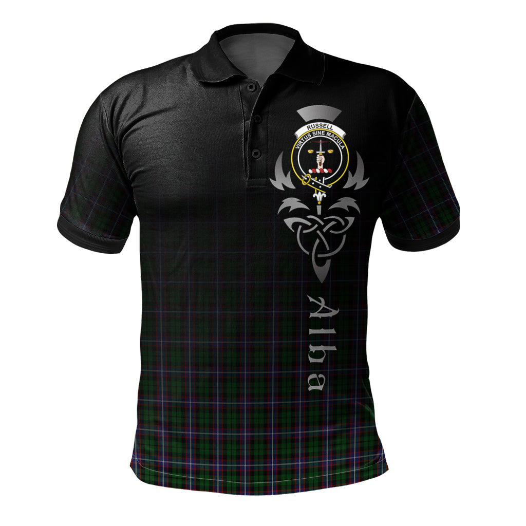 Clan Russell Tartan Polo Shirt - Alba Celtic Style KU81 Russell Tartan Tartan Polo   