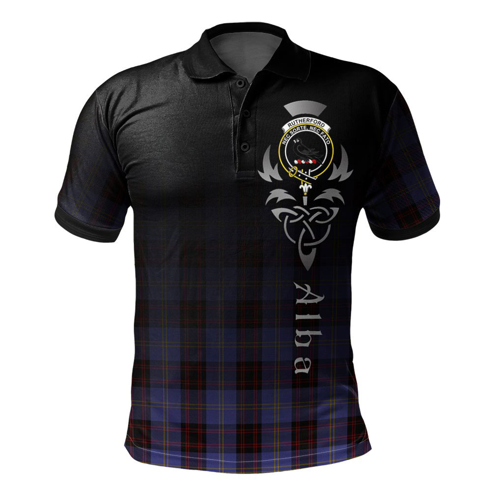 Clan Rutherford Tartan Polo Shirt - Alba Celtic Style IE54 Rutherford Tartan Tartan Polo   