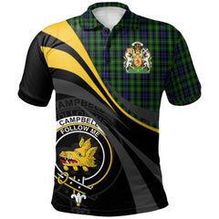 Clan Campbell of Breadalbane Tartan Polo Shirt - Royal Coat Of Arms Style GY68 Campbell of Breadalbane Tartan Tartan Polo   