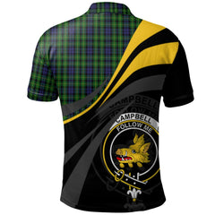 Clan Campbell of Breadalbane Tartan Polo Shirt - Royal Coat Of Arms Style GY68 Campbell of Breadalbane Tartan Tartan Polo   