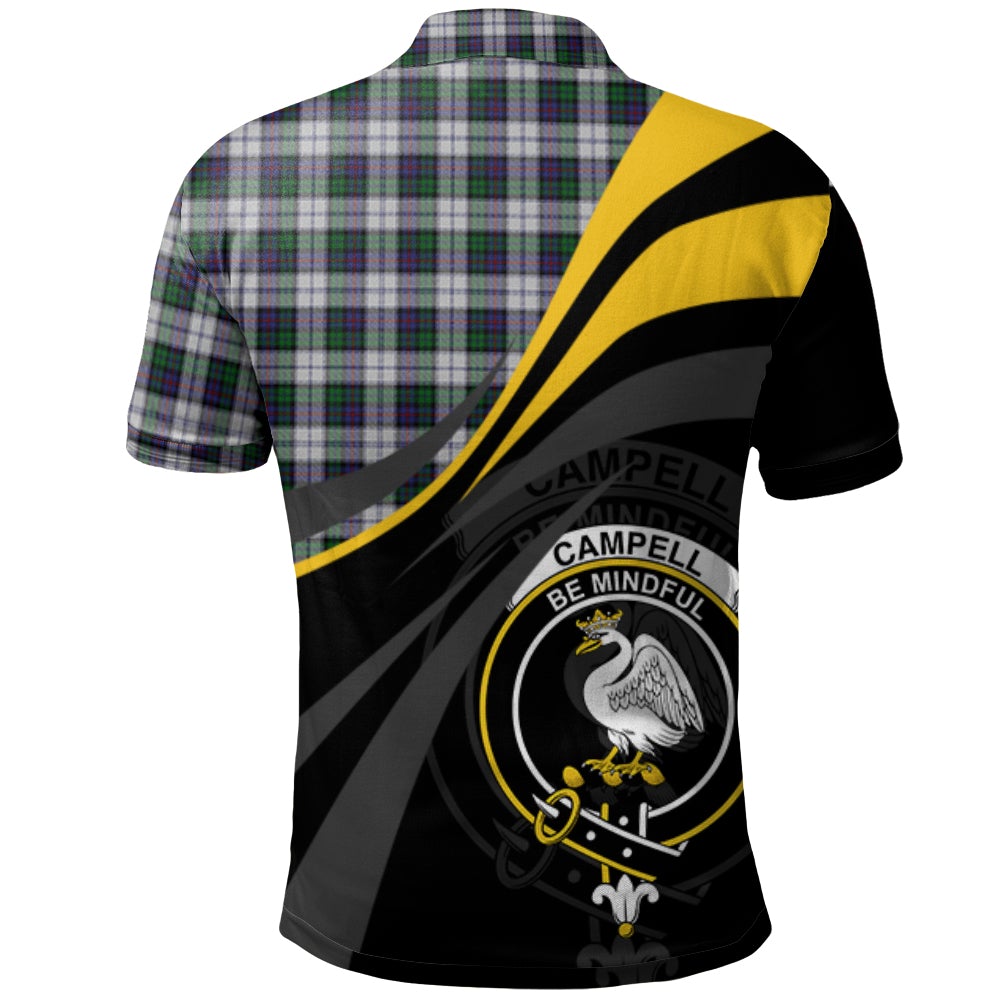 Clan Campbell of Cawdor Dress Tartan Polo Shirt - Royal Coat Of Arms Style SH92 Campbell of Cawdor Dress Tartan Tartan Polo   