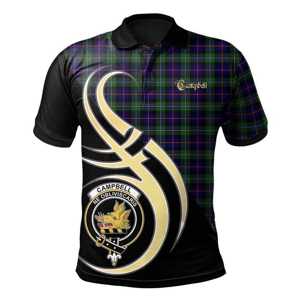 Clan Campbell of Cawdor Modern Tartan Polo Shirt - Believe In Me Style TT33 Campbell of Cawdor Modern Tartan Tartan Polo   