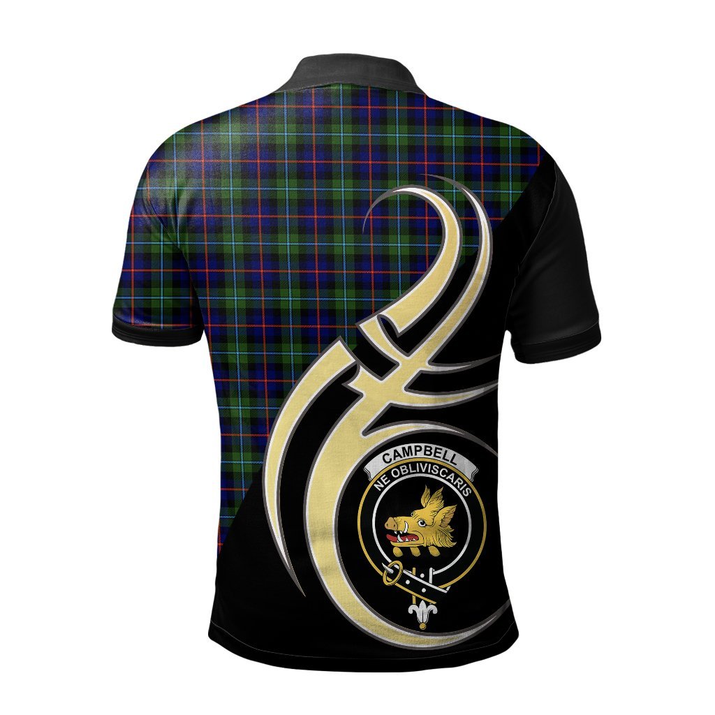 Clan Campbell of Cawdor Modern Tartan Polo Shirt - Believe In Me Style TT33 Campbell of Cawdor Modern Tartan Tartan Polo   