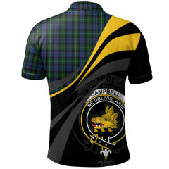 Clan Campbell of Loudoun Tartan Polo Shirt - Royal Coat Of Arms Style BW96 Campbell of Loudoun Tartan Tartan Polo   