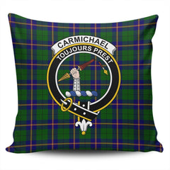 Clan Carmichael Modern Tartan Crest Pillow Cover LP33 Clan Carmichael Tartan Today   