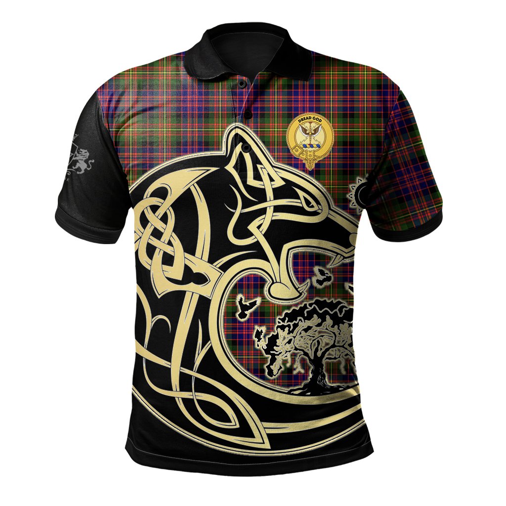 Clan Carnegie Modern Tartan Polo Shirt Viking Wolf UJ54 Carnegie Modern Tartan Tartan Polo   