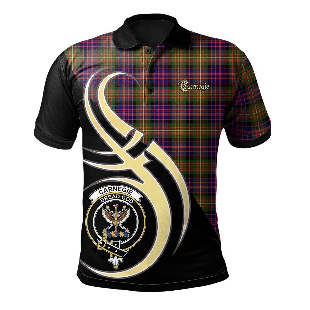 Clan Carnegie Modern Tartan Polo Shirt - Believe In Me Style RC99 Carnegie Modern Tartan Tartan Polo   