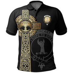 Clan Cathcart Clan Unisex Polo Shirt - Celtic Tree Of Life YW44 Cathcart Tartan Tartan Polo   