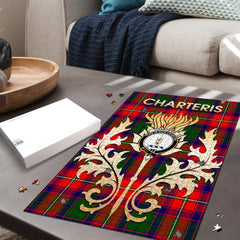 Clan Charteris Tartan Crest Thistle Jigsaw Puzzles Gift For Family JY99 Clan Charteris Tartan Today   