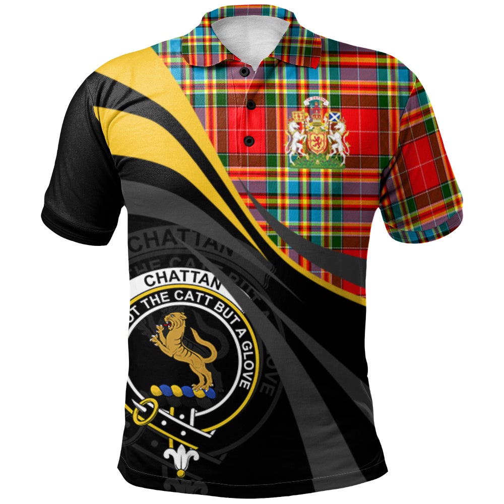 Clan Chattan 01 Tartan Polo Shirt - Royal Coat Of Arms Style QG19 Chattan 01 Tartan Tartan Polo   