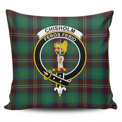 Clan Chisholm Hunting Ancient Tartan Crest Pillow Cover EW89 Clan Chisholm Tartan Today   