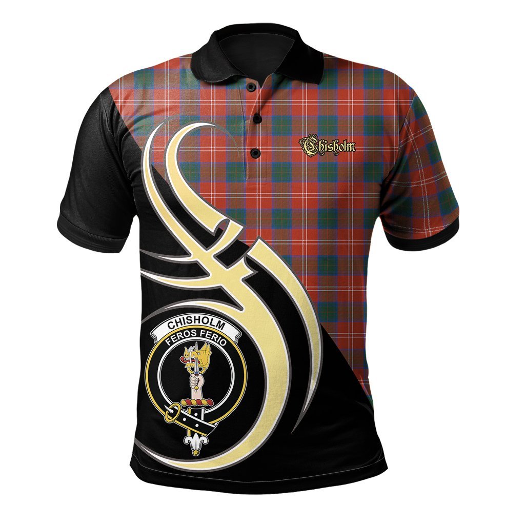 Clan Chisholm Ancient Tartan Polo Shirt - Believe In Me Style MF30 Chisholm Ancient Tartan Tartan Polo   