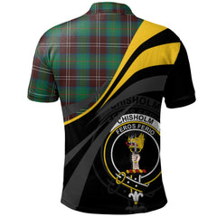 Clan Chisholm Hunting Ancient Tartan Polo Shirt - Royal Coat Of Arms Style GO32 Chisholm Hunting Ancient Tartan Tartan Polo   