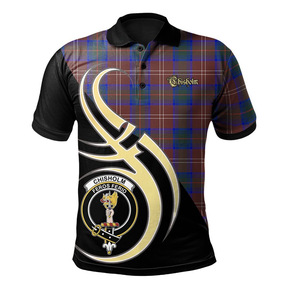 Clan Chisholm Hunting Modern Tartan Polo Shirt - Believe In Me Style NX89 Chisholm Hunting Modern Tartan Tartan Polo   